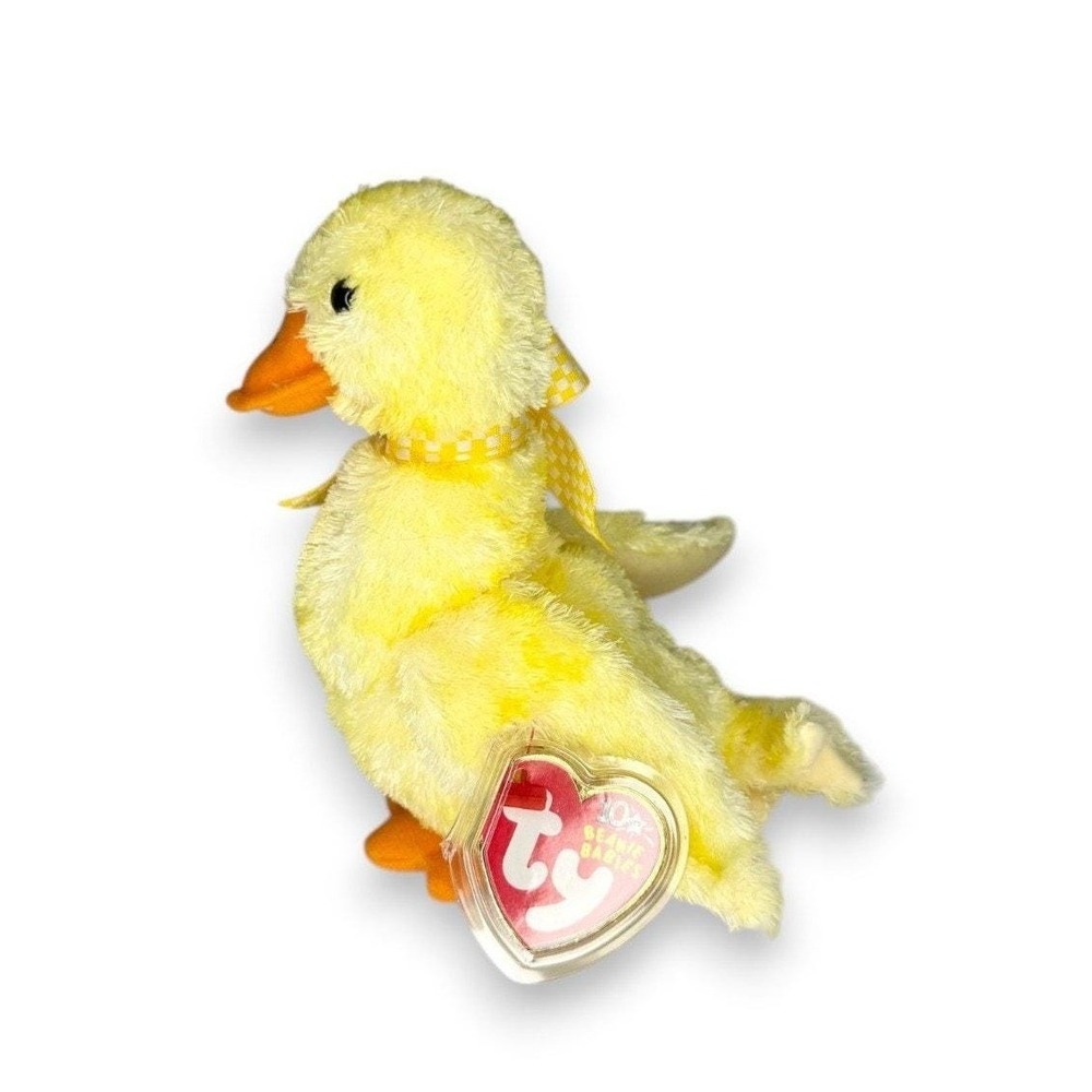 Duck-E the Duck | Fluffy Spring Duckling 🐥 | Mint Heart Tag TY Beanie Baby